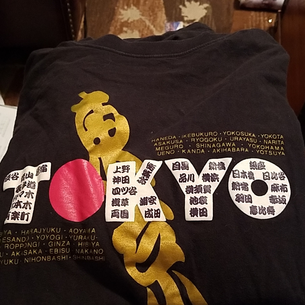 Mens Black Japanese t shirt..
